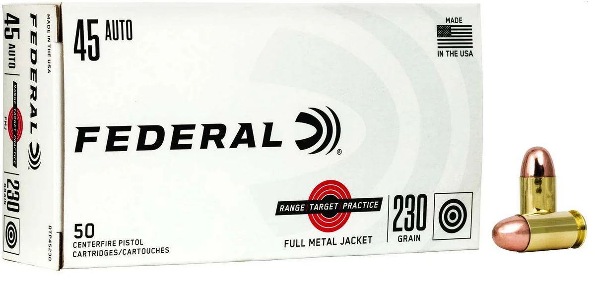 Federal Premium Range and Target .45 ACP