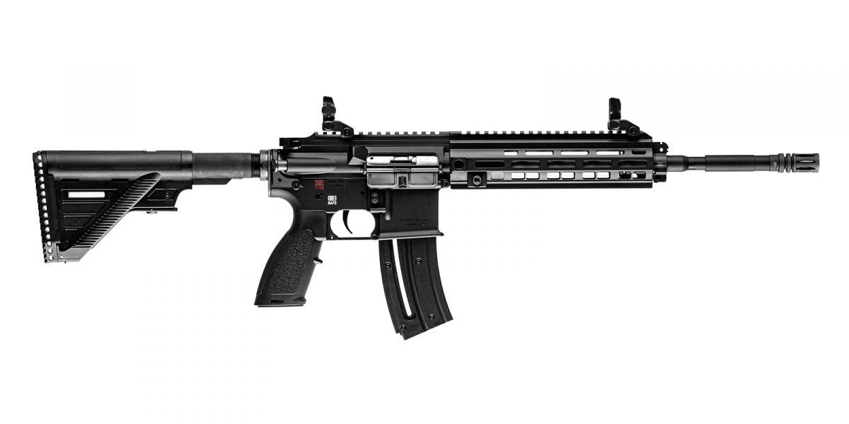 Heckler & Koch HK416 Slim Collapsible .22 LR Matte Black Rifle