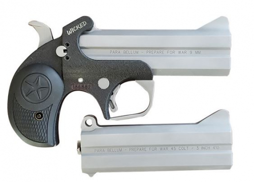 Bond Arms Wicked Wicked Package 9mm Two-Tone Stainless Steel Derringer