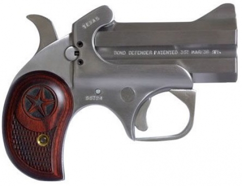 Bond Arms Texas Defender Interchangeable Barrel .357 Mag .38 Special Stainless/Silver Derringer