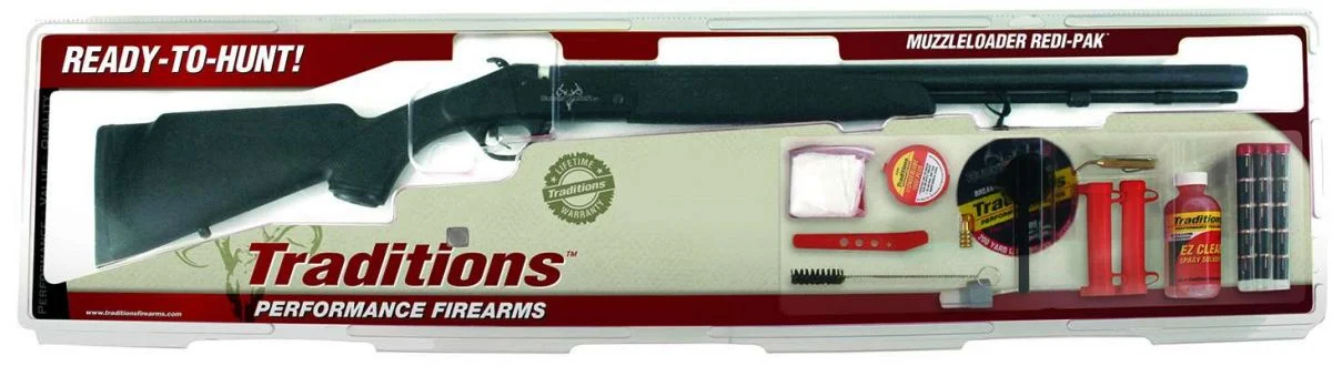 Traditions Firearms Buckstalker XT .50 Blued In-Line Muzzleloader Rifle 3-9x40 Duplex Scope