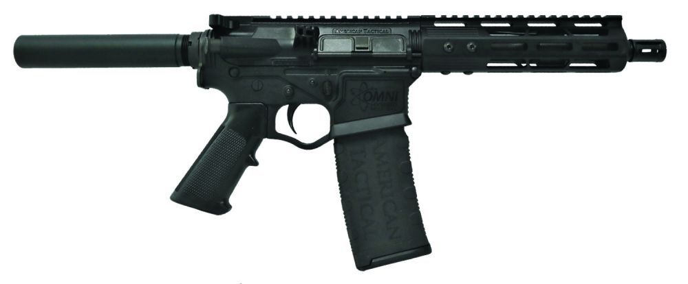 American Tactical Omni Hybrid Maxx MP4 8.5-Inch Hybrid AR-Pattern .223 Remington 5.56 NATO Blue/Black Pistol
