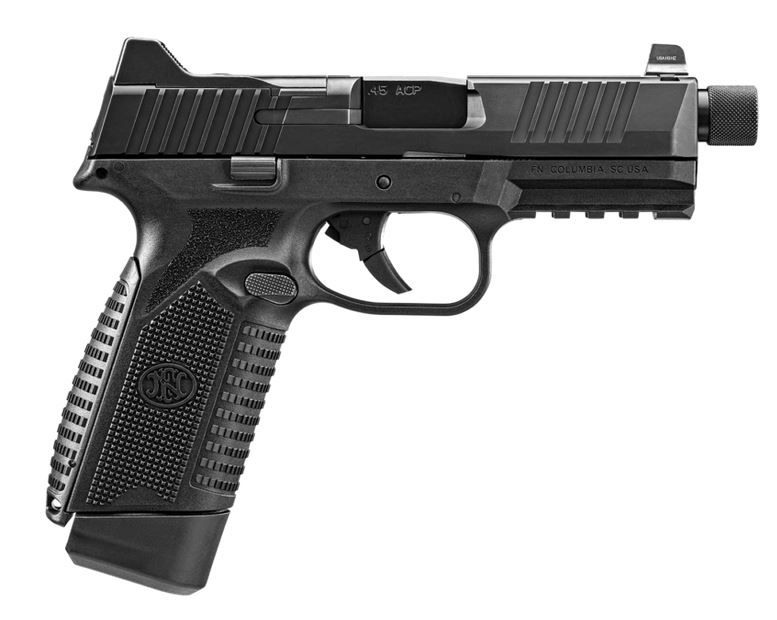 FN 545 Tactical NMS .45 ACP Black Pistol with Night Sights