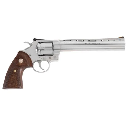 Colt Python 8 Inch Barrel .357 Mag/.38 Special Stainless Steel Revolver