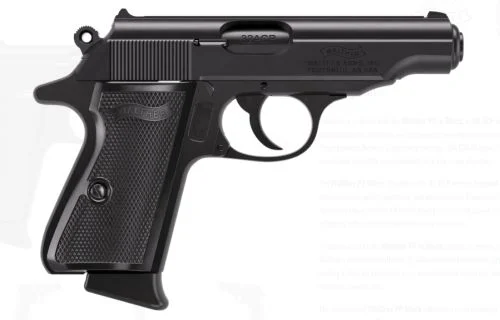 Walther PP Beavertail Extension .32 ACP Semi-Gloss Blued Pistol