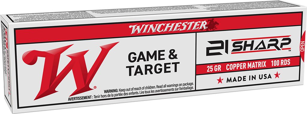 Winchester USA 21 Sharp Lead Free .21 Sharp