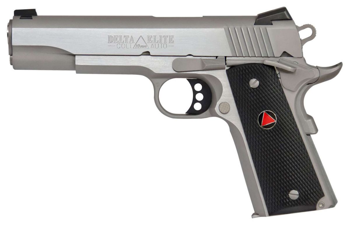 Colt 1911 Delta Elite Government 10mm Stainless/Silver Pistol