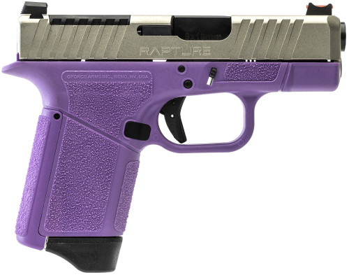 GForce Arms Rapture Subcompact 9mm Black Barrel Nickel Slide Pistol