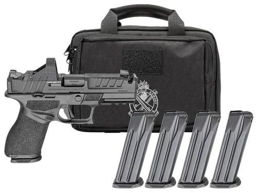 Springfield Armory Echelon 4.0C Compact Gear Pack with Integral Compensator 9mm Blue/Black Pistol w/ Viridian RFX-11 Green Dot