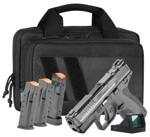 Smith & Wesson M&P Shield X Compact 9mm Black Pistol w/ Viridian RFX11 Green Dot Sight