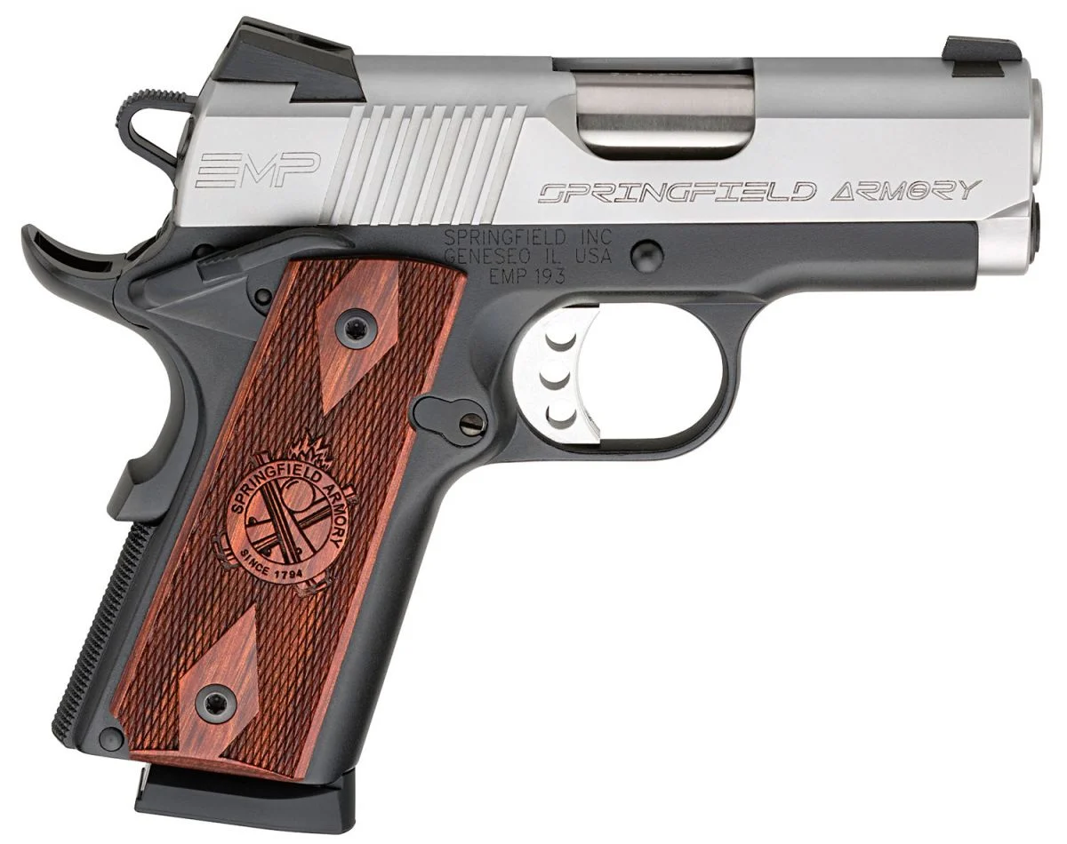 Springfield Armory 1911 EMP Cocobolo 9mm Stainless/Silver Pistol