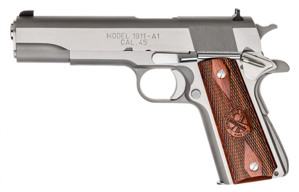 Springfield Armory 1911-A1 Mil-Spec CA Compliant .45 ACP Stainless/Silver Pistol