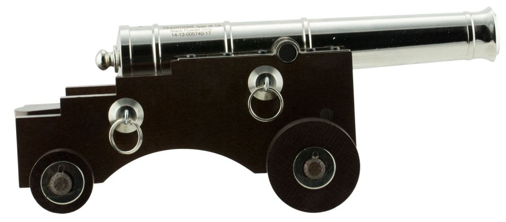 Traditions Firearms CN8041 Breech Mini Old Ironsides .50 Black Black Powder Cannon