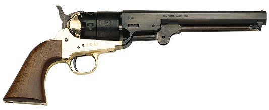 Traditions Firearms FR18511 1851 Colt Navy .44 Blued Black Powder Percussion Revolver