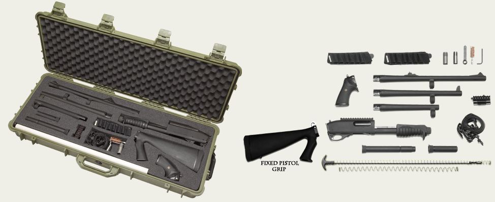 Remington 870 Modular Combat System (MCS) 12 Gauge Parkerized Shotgun