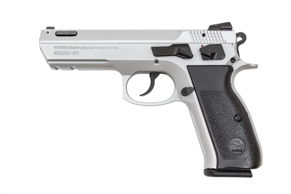 Canik 55 Shark-FC Ported 9mm Chrome Finish Pistol