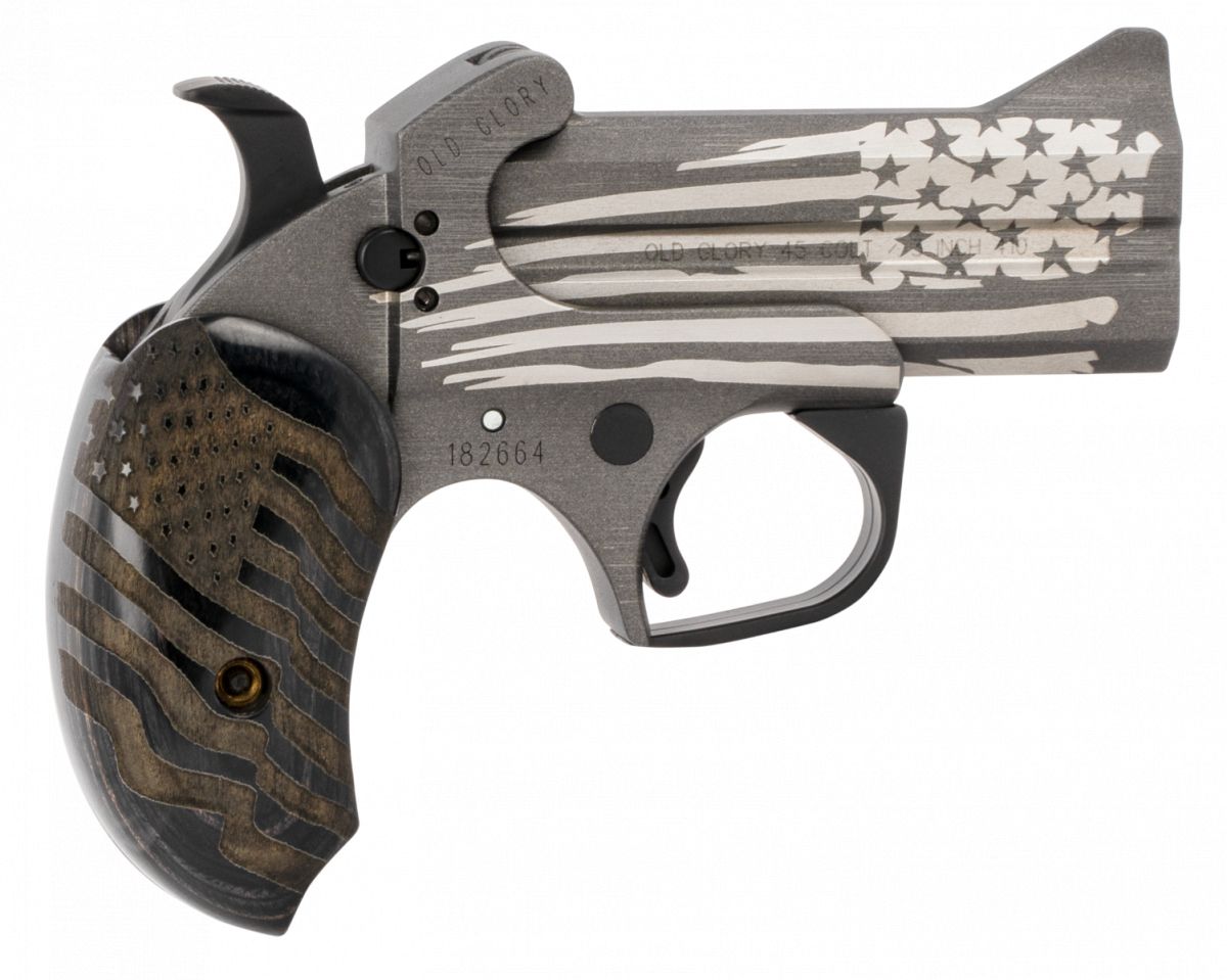 Bond Arms Old Glory Dual-Caliber .45 Colt .410 Stainless/Wood/American Flag Finish Derringer