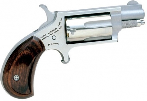 North American Arms Mini Rosewood/Stainless .22 WMR Revolver