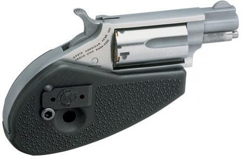North American Arms Mini Black/Stainless Holster Grip .22 WMR Revolver