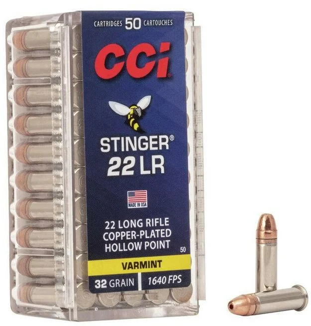 CCI Stinger Copper Plated Hollow Point .22 LR