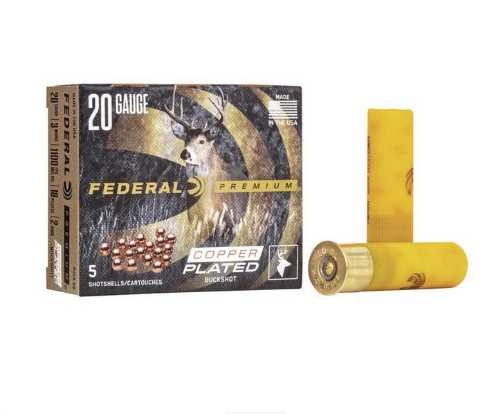 Federal Premium Vital-Shok 3 Inch Magnum 18 Pellet #2 Buckshot 20 Gauge