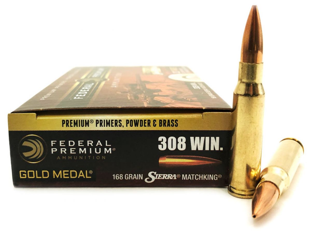 Federal Premium Gold Medal Sierra MatchKing Boat Tail Hollow Point .308 Win