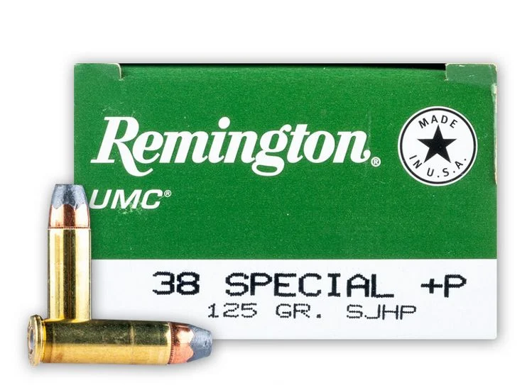 Remington UMC 125 Grain Jacketed Hollow Point .38 Special +P Hollow Point