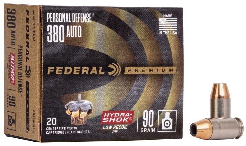 Federal Premium Hydra-Shok .380 ACP Hollow Point