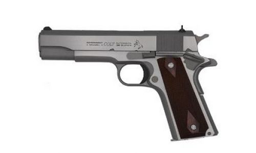 Colt Government Full-Size 1911 .38 Super Stainless Steel Pistol