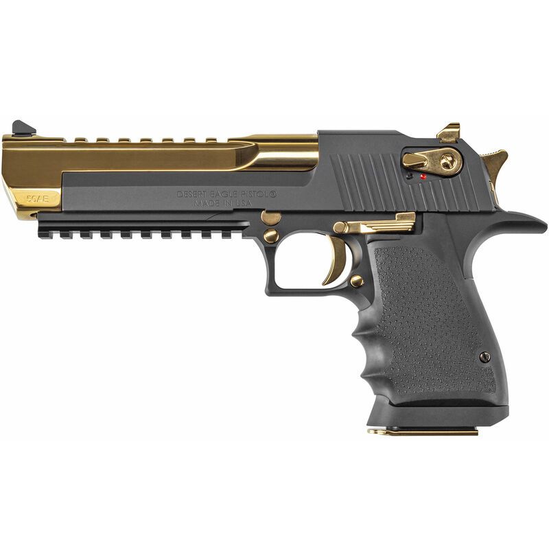 Magnum Research Desert Eagle L6 Full Size .44 Remington Mag Matte Black and Gold Pistol