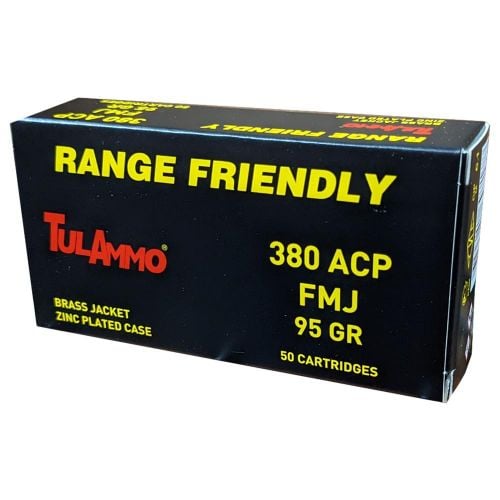 TulAmmo Range .380 ACP 91 Grain Full Metal Jacket 50 Rounds
