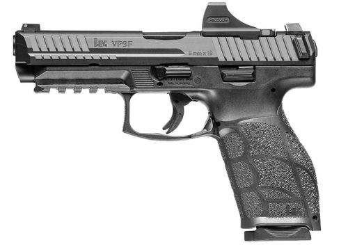 Heckler & Koch VP9A1 F Optics Equipped 9mm Black Pistol w/ Holosun SCS