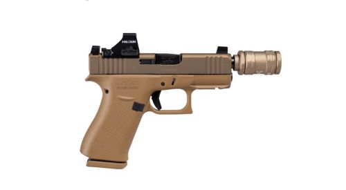 Glock 43x 9mm Flat Dark Earth Pistol Holosun 407K