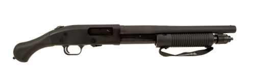 Used Mossberg 590 Shock Wave 12 Gauge, Mini Shell Adapter, No Box