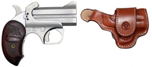 Bond Arms USA Defender Special Edition .410 .45 Colt Stainless/Silver Derringer