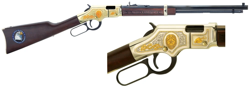 Henry Repeating Arms Golden Boy H004LE Law Enforcement Tribute .22 Short .22 Long .22 LR Blue/Black Rifle