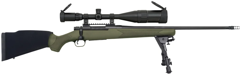 Mossberg Patriot Night Train Fluted .308 Win Matte Blued Rifle w/ 6-24x50mm Scope