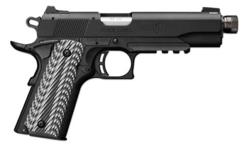Browning 1911-22 Black Label Threaded Barrel .22 LR Blue/Black Pistol