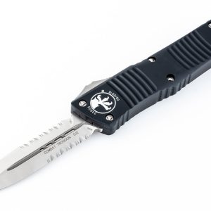 Microtech Combat Troodon D/E Satin Partial Serrated