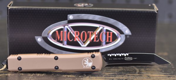 Microtech Ultratech T/E Black Partial Serrated Blade