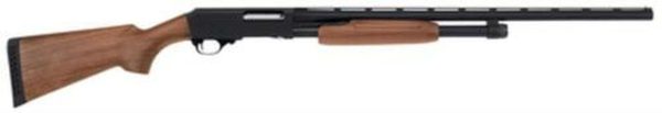 H&R Pardner Pump, 12 Ga 3" Chamber, 28", Black, Walnut Stock, 3Rd, Bead Sight