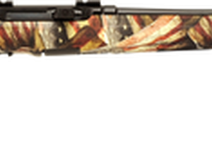 Savage A17 .17 HMR, 22" Barrel, American Flag Synthetic Stock, Black, 10rd