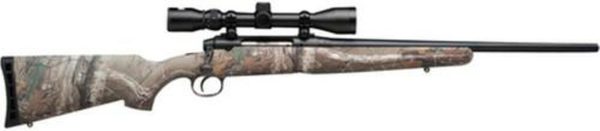 Savage Arms Axis XP Youth Package .243 Winchester 20" Barrel Matte Black Synthetic Stock Realtree Xtra Camouflage Finish 4rds Includes 3-9x40mm Riflescope Mounted