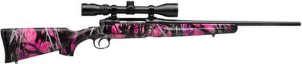 Savage Arms Axis XP Youth Package .223 Remington 20" Barrel Matte Black Synthetic Stock Muddy Girl Camouflage Finish 4rds Includes 3-9x40mm Riflescope Mounted