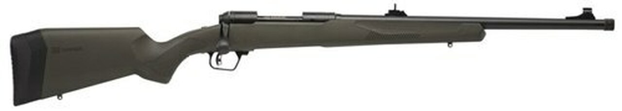 Savage 10/110 Hog Hunter 338 Federal, 20" Barrel,, , AccuFit OD Green Stock, 4 rd