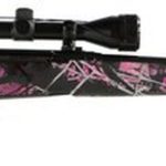 Savage Axis XP Camo Compact, 7MM-08, 20" Barrel, Black Color, Muddy Girl Camo Polymer Stock, Weaver 3-9x40 Scope, 4Rd, Detachable Box Magazine