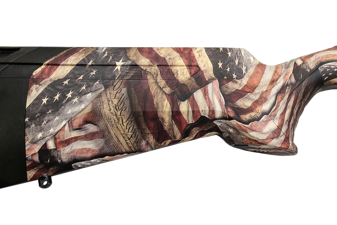 Savage AXIS II 30-06, 22" Barrel, American Flag Synthetic Stock, 4rd