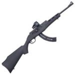 Mossberg Blaze Rifle, 22LR, 16.5", 26rd, Black Synthetic Stock, Green Dot Sight