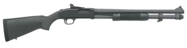 Mossberg 590 Pump 12 Ga 20" HB 3" GRS, Black Synthetic Stock Black, 8 rd