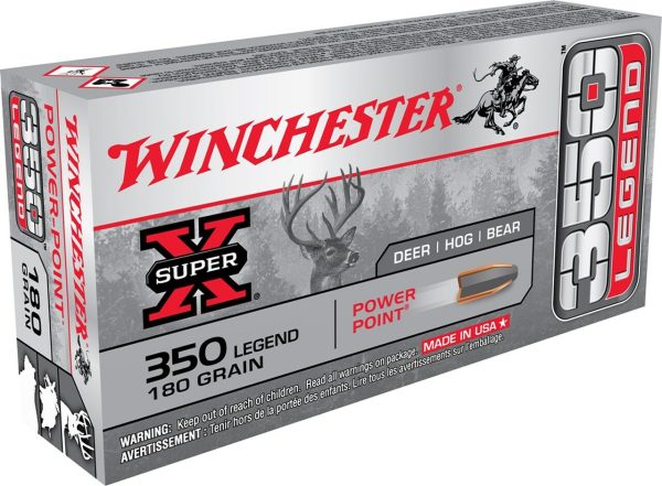 Winchester Super-X, 350 Legend, 180gr, Power Point, 20 Round Box